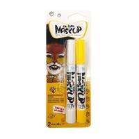 MASK UP FACE MARKERS 2x ANIMALS! - WHITE/YELLOW - CARIOCA