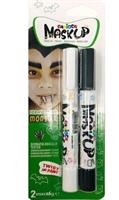 MASK UP FACE MARKERS 2x MONSTERS - WHITE/BLACK - CARIOCA