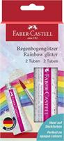 CONF. 2 GLITTER RAINBOW IN THE DARK 12 ml. - FABER CASTELL