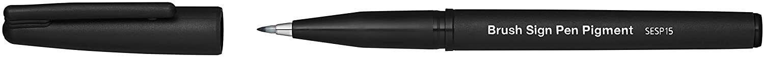 PENNARELLO BRUSH SIGN PEN COL. NERO - PENTEL