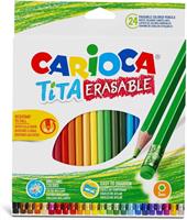 SCATOLA 24 PASTELLI TITA CANCELLABILE - CARIOCA
