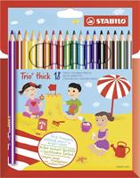 SCATOLA 18 PASTELLI TRIO TRICK JUMBO - STABILO