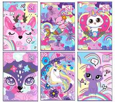 MAXI QUADERNO 30% pg. 100 gr. SJ ANIMAL GIRL RIGATURA 10M - SEVEN