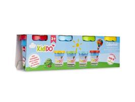 CONF. 4 VASETTI 440 gr. PLASTILINA KIDDO' - COLOURBOOK