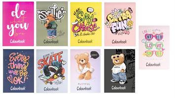 MAXI QUADERNO 96 pg. 100 gr. FUNNY AND BEARS RIGATURA 5M- COLOURBOOK