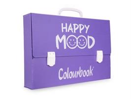 VALIGETTA POLIONDA 38x27x8 cm. WILD HAPPY MOOD VIOLET - COLOURBOOK