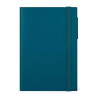 AGENDA GIORNALIERA 2025 26,5x19,5 cm. COL. TEAL BLUE - LEGAMI