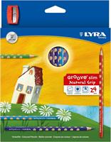 SCATOLA 24 PASTELLI GROVE SLIM PUNTA 3,3 mm. - LYRA