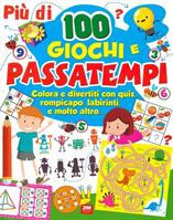 PIU' DI 100 GIOCHI E PASSATEMPI COLORA E DIVERTITI CON QUIZ..- 2M