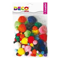 BUSTA 40N pz. POMPONS COL. ASSORTITI - CWR
