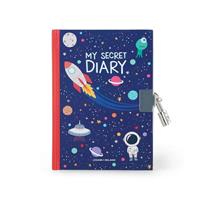 DIARIO SEGRETO CON LUCCHETTO TEMA SPACE - LEGAMI