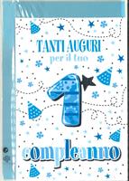 BIGLIETTO 12x18 TANTI PER IL TUO 1 COMPLEANNO - LINA