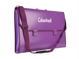 VALICETTA PPL CON TRACOLA 36x53 cm. COL. PRUGNA - COLOURBOOK