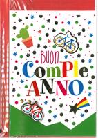 BIGLIETTO 12x18 cm. BUON COMPLEANNO A RILIEVO - LINA