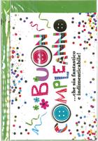 BIGLIETTO 12x18 cm. BUON COMPLEANNO A RILIEVO - LINA