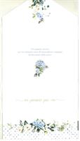 BIGLIETTO FELICE MATRIMONIO CON PORTASOLDI CHIUSURA ADESIVO - LINA