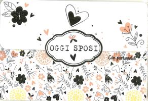 BIGLIETTO OGGI SPOSI CON PORTASOLDI MAGNETICO - LINA