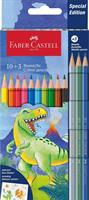SCATOLA 10+3 PASTELLI CLASSIC TEMA DINO - FABER CASTELL