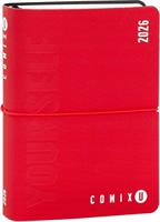 AGENDA 16 MESI MINI 2025/26 COMIX U YOURSELF COL. ROSSO - FRANCO P.