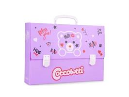 VALIGETTA PORTADISEGNI COCCOLOTTI LOVE&TELL COL. VIOLA - COLOURBOOK
