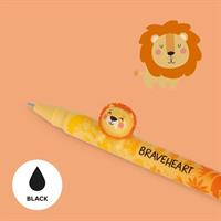 PENNA GEL LOVELY FRIENDS PUNTA 0.5 mm. COL. NERO TEMA LION - LEGAMI