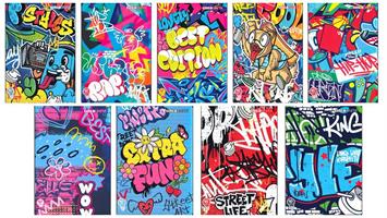 MAXI QUADERNO 24+1 ff. 100 gr. TU GRAFFITI RIGATURA 5M - TINTAUNITA