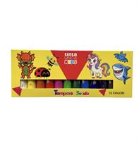 SCATOLA 12 TEMPERA SOLIDA KIDS - TINTAUNITA