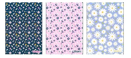 MAXI QUADERNO 30+1 ff. 80 gr. FLOWERS RIGATURA 5M - SWIPE