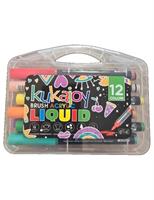 SCATOLA 12 PENNARELLI BRUSH ACRYLIC LIQUID - KUKAJOY