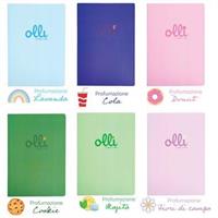 MAXI QUADERNO PROFUMATI 24+1 ff. 100 gr. 6 COLORI RIGATURA 5M - OLLI