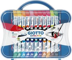 VALIGETTA 24 TEMPERA EXTRA FINE TUBETTI 12 ml + 2 PENNELLI - GIOTTO