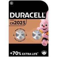 CONF. 2 PILE A BOTTONE CR2025 3V LITIUM - DURACELL