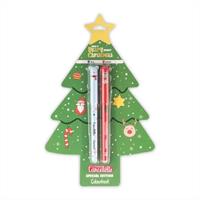 SET 2 PENNE GEL CANCELLABILI BEARY MERRY CHRISTMAS - COLOURBOOK