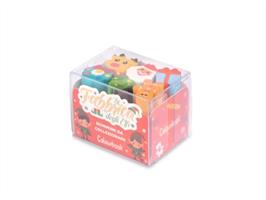 SET 6 GOMMINE DA COLLEZIONE LA FABBRICA DEGLI ELFI - COLOURBOOK