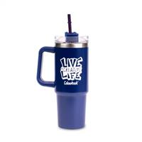 BORRACCIA TERMICA CON CANNUCCIA 900ml COLOUR SLURP BLU - COLOURBOOK