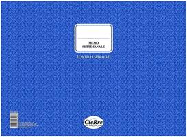 PLANNING DA TAVOLO SETTIMANALE SPIRALATO 35X25 cm. - CIERRE