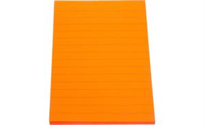 MEMO STICK RIGATO REMOVIBILI 50 ff. 101x50 COL. ARANCIO - WILER