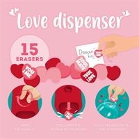 MINI DISTRIBUTORE GOMME PER CANCELLARE - LOVE DISPENSER - LEGAMI