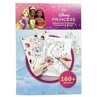 ALBUM DA COLORARE + 160 STICKERS TEMA UNICORN - DISNEY