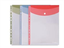BUSTA A4 CON BOTTONE + FORI VERTICALE - COLOURBOOK