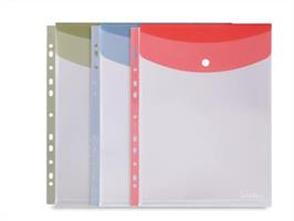 BUSTA A4 CON BOTTONE + FORI VERTICALE - COLOURBOOK