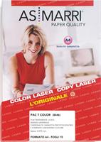 RISMA 15 FOGLI A4 FILM ADESIVO TRASPARENTE LUCIDO LASER - ASMARRI