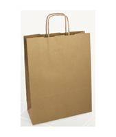 BUSTA SHOPPER 14x9x20 cm. CON CORDONCINO COL.AVANA KRAFT