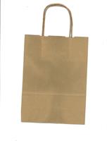 BUSTA SHOPPER 18x8x24 cm. CON CORDONCINO COL.AVANA KRAFT
