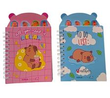 MINI NOTEBOOK SPIRALE CAPIBARA - TINTA UNITA