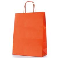 BUSTA SHOPPER 22x10x29 cm. CON CORDONCINO COL. ARANCIO MAINETTI BAGS