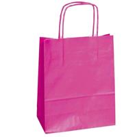 BUSTA SHOPPER 22x10x29 cm. CON CORDONCINO COL. MAGENTA MAINETTI BAGS