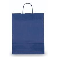 BUSTA SHOPPER 36x12x41 cm. CON CORDONCINO COL. BLU - MAINETTI BAGS