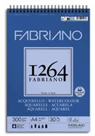 BLOCCO SPIRALATO A4 1264 ACQUERELLO GRANA FINE 300gr. 30ff. FABRIANO