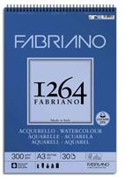 BLOCCO SPIRALATO A3 1264 ACQUERELLO GRANA FINE 300gr. 30ff. FABRIANO